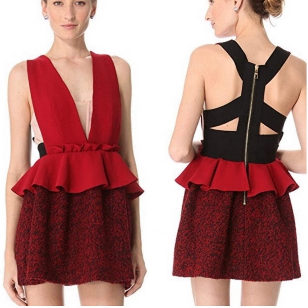 Three‎ Floor Red Bad Girl Cocktail Dress Size 10
